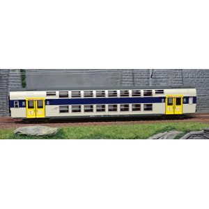 ViTrains 3215L Voiture voyageurs VB2N SNCF, livré Nord Pas de Calais, 2ème classe, Logo casquette, avec éclairage ViTrains ViTra