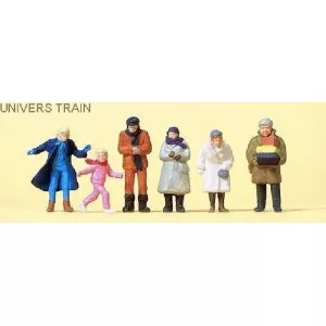 Preiser 14037 personnages, passants vetements d'hivert Preiser Preiser_14037 - 1