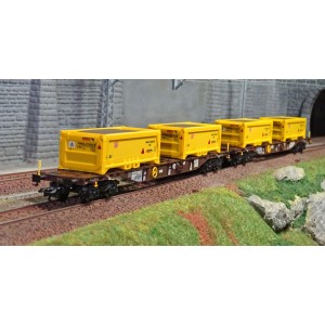 Trix 24138 Set de 2 wagons porte-conteneurs "Terrassement Stuttgart 21", AAE Trix Trix_24138 - 2