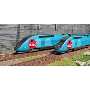 Jouef HJ1042 Coffret de départ TGV OuiGo SNCF, 4 éléments, gamme junior