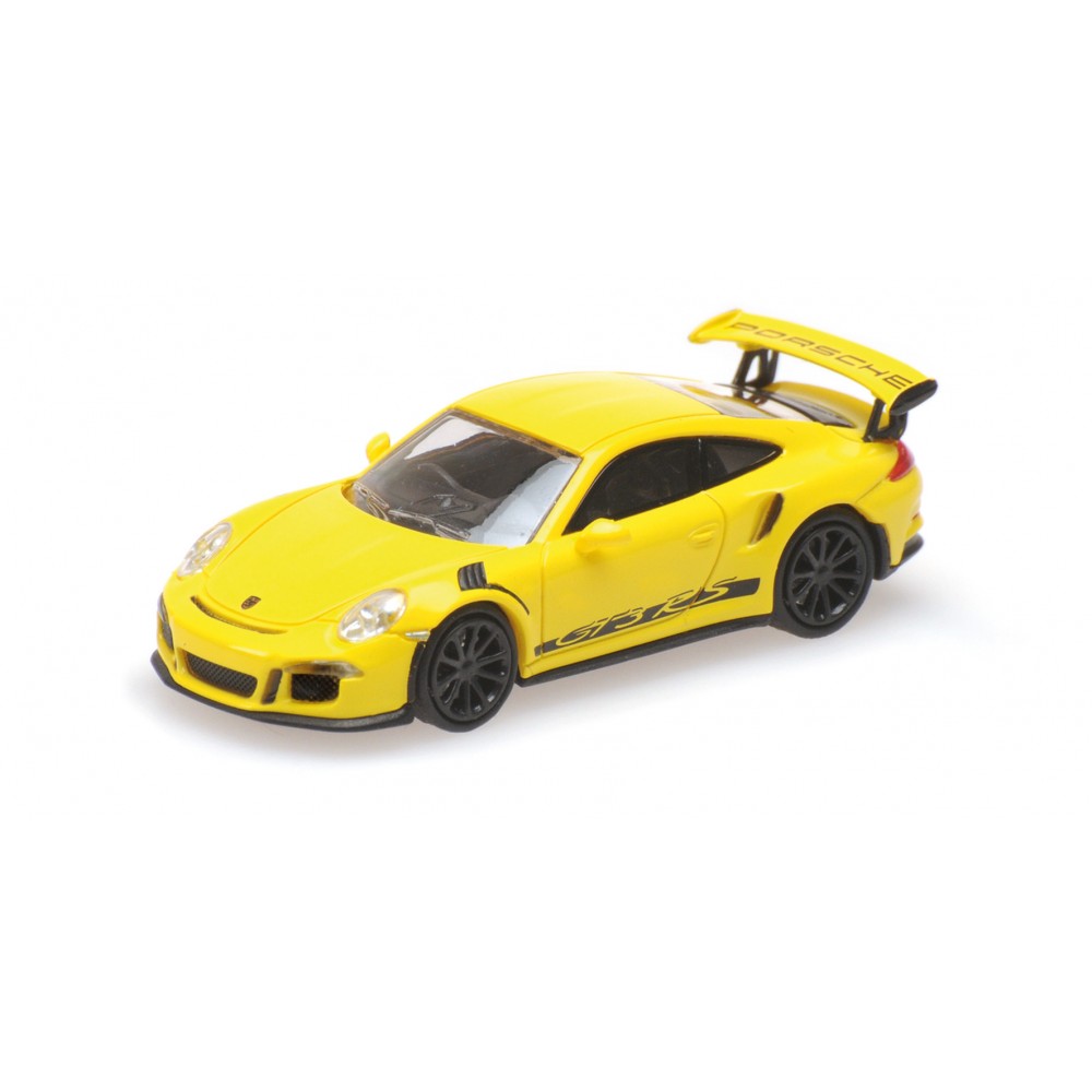 Minichamps 870063225 Voiture Porsche 911 991 GT3 RS Jaune Busch véhicule Busch_870063225 - 1