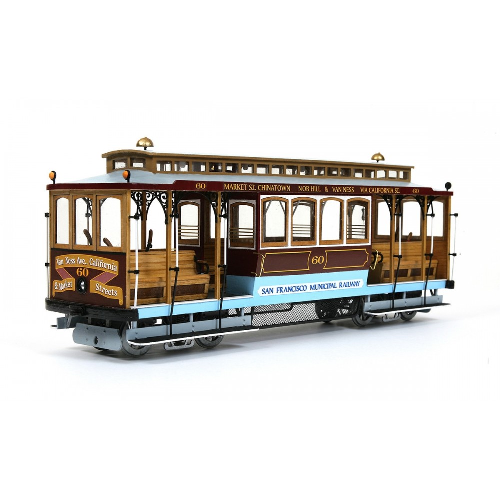 OcCre 53007 Tram Cable Car San Francisco 1/24 kit construction bois métal OcCre 53007 - 1