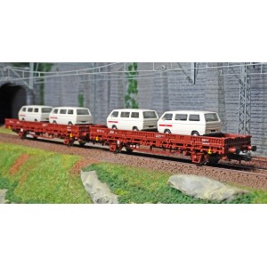 Rivarossi HR6458 Set de 2 wagons type Kls, DB, chargé 4 camionnettes Volkswagen T2 Rivarossi HR6458 - 3