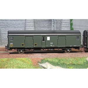 Models World 30303 Set de 2 Wagons fourgons, SNCF, Dqd2m, Vert 306, marquage 1956, feux fin de convoi Models World MW_30303 - 2