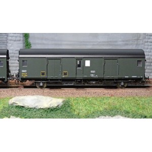 Models World 30303 Set de 2 Wagons fourgons, SNCF, Dqd2m, Vert 306, marquage 1956, feux fin de convoi Models World MW_30303 - 3