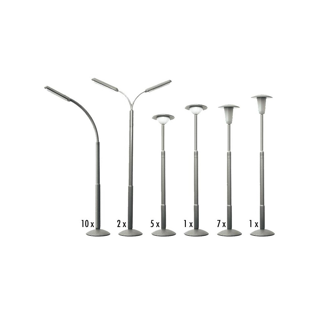 Faller 180538 Maquette, Kit de 26 lampadaires Faller Faller_180538 - 1