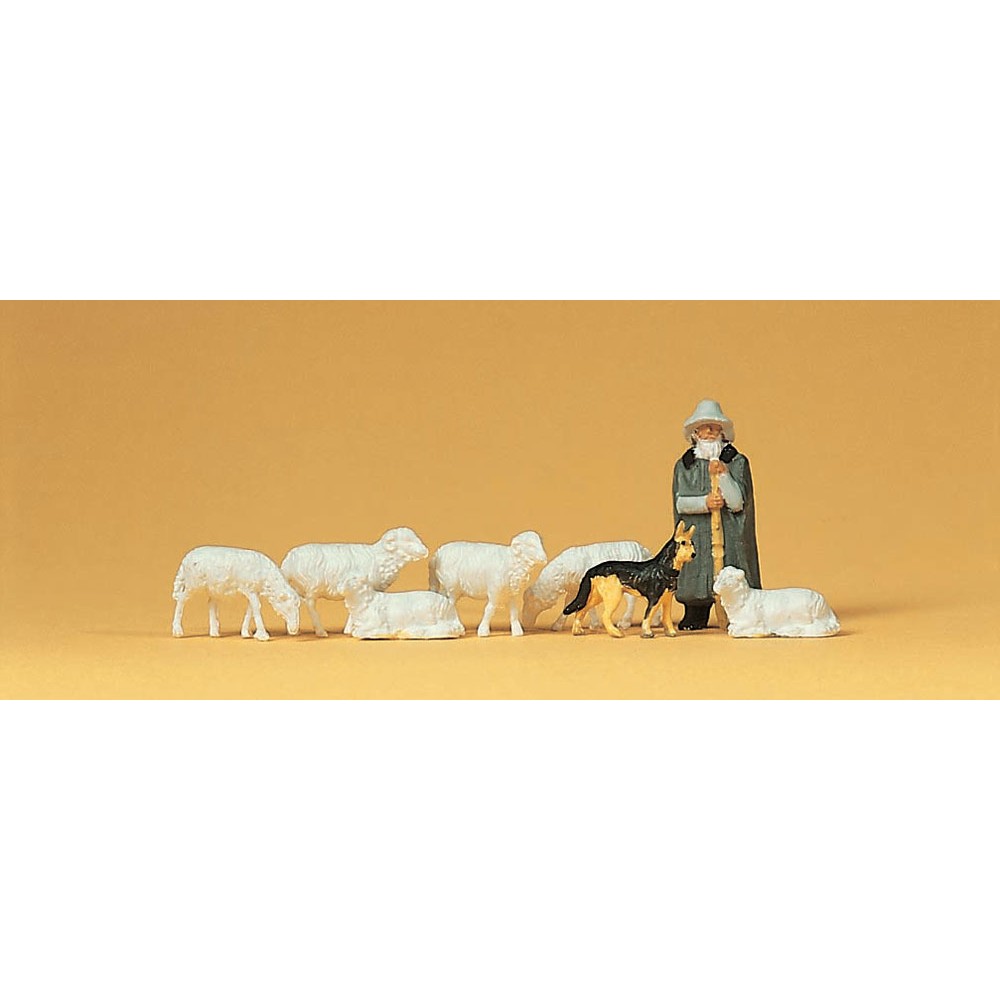 Preiser 14160 personnages, moutons et berger Preiser Preiser_14160 - 1