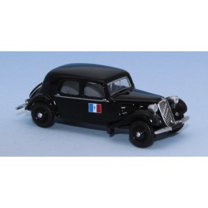 SAI 6171 Citroën Traction 11A 1935, noire, drapeau français avec croix de lorraine Sai Sai_6171 - 1