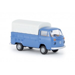 Brekina 33930 Volkswagen T2 à plateau bâché, bleu brillant Sai Sai_33930 - 1