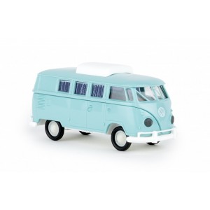 Brekina 31604 Volkswagen Camping car T2, avec toit relevable, bleu pastel Sai Sai_31604 - 1