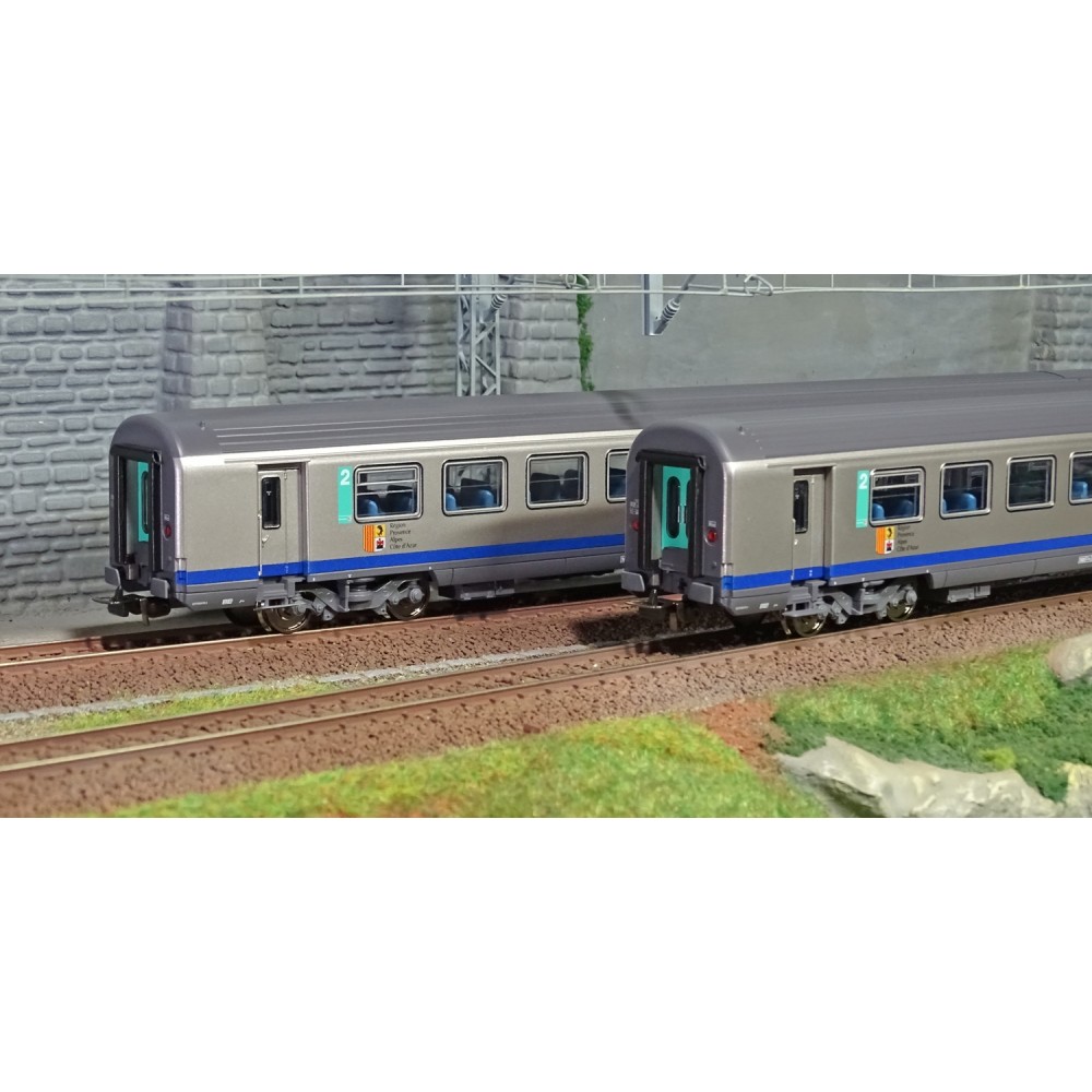 Piko 97105 Set de 2 Voitures Corail PACA, SNCF, 1ère et 2ème classe Piko Piko_97105 - 1