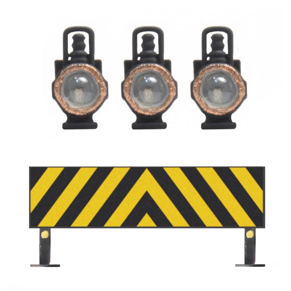 Artitec 28.115 NS rampe d'avertissement + 3 lampes à huile pour Dg Artitec Arti_28.115 - 1