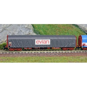 MiniTrix 15375 Set de 3 wagons à parois coulissantes "Transport d'eau minérale", SNCF, échelle N Trix Trix_15375 - 2