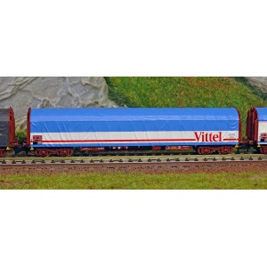 MiniTrix 15375 Set de 3 wagons à parois coulissantes "Transport d'eau minérale", SNCF, échelle N Trix Trix_15375 - 3