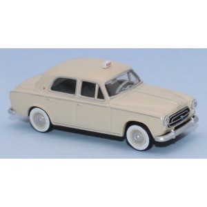 SAI 6210 Peugeot 403 8cv, taxi beige ivoire, version luxe, pneus à flancs blancs Sai Sai_6210 - 1