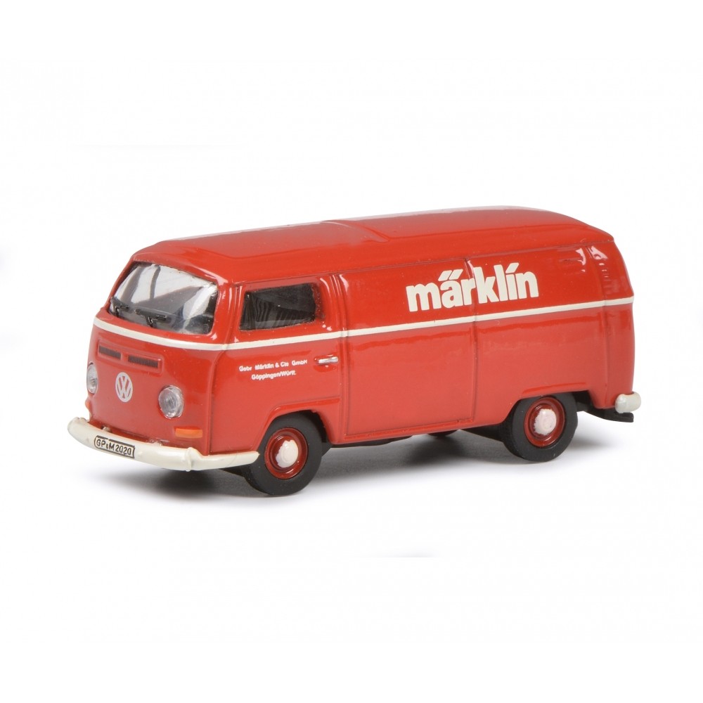 Schuco 452653803 Volkswagen Combi tolé publicitaire, rouge, MARKLIN Schuco Schuco_452653803 - 1