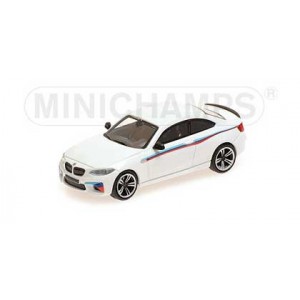 Minichamps 870027006 Voiture BMW M2 2016, blanche Busch véhicule Busch_870027006 - 1