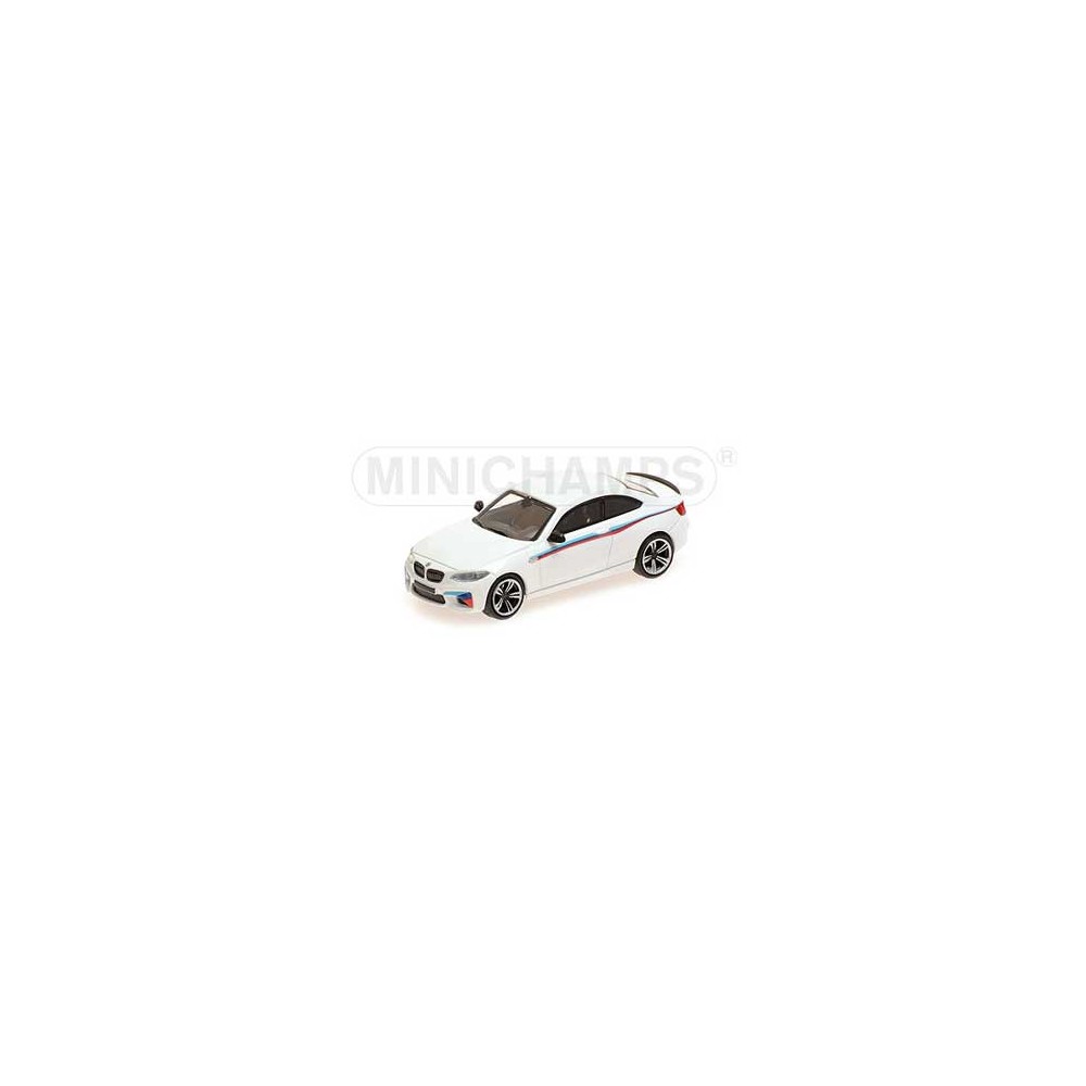 Minichamps 870027006 Voiture BMW M2 2016, blanche Busch véhicule Busch_870027006 - 1