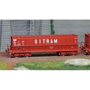 Ls Models 32301 Set de 2 wagons tombereaux, SNCB, DMH rouge UIC, SITRAM Ls models Lsm_32301 - 2
