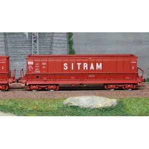Ls Models 32301 Set de 2 wagons tombereaux, SNCB, DMH rouge UIC, SITRAM Ls models Lsm_32301 - 3