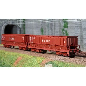 Ls Models 32302 Set de 2 wagons tombereaux, SNCB, DMH rouge UIC, SCRC Ls models Lsm_32302 - 4