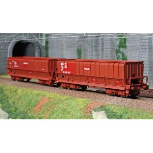 Ls Models 90803 Set de 2 wagons tombereaux, SNCF, DMH brun, ARCELOR-MITTAL Ls models Lsm_90803 - 4