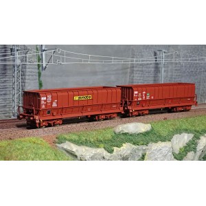 Ls Models 90804 Set de 2 wagons tombereaux, SNCF, DMH brun, SIMOTRA - SOGEWAG Ls models Lsm_90804 - 1