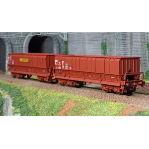 Ls Models 90804 Set de 2 wagons tombereaux, SNCF, DMH brun, SIMOTRA - SOGEWAG Ls models Lsm_90804 - 4