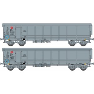 Ree modeles Sud-Express WBSE-010 Set de 2 Wagons Tombereaux TAMS, gris, Bogie Y25, ERMEWA Sudexpress WBSE-010 - 5