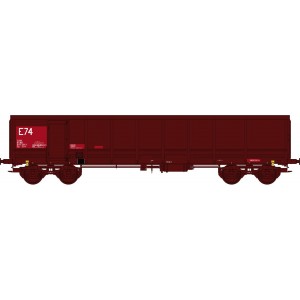 Ree modeles Sud-Express WBSE-015 Wagon Tombereau FAS, rouge et brun, Bogie Y25, SNCF, E74