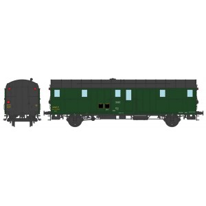 Ree Modeles VB311 Voiture fourgon OCEM 32, toit et bouts noirs, feux fonctionnels, REGION OUEST, SNCF Ree Modeles VB-311 - 3