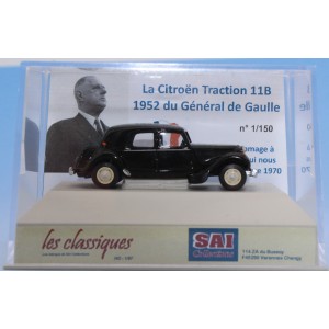 SAI 6117 Citroën Traction 11B 1952, noire du Général De Gaulle Sai Sai_6117 - 2