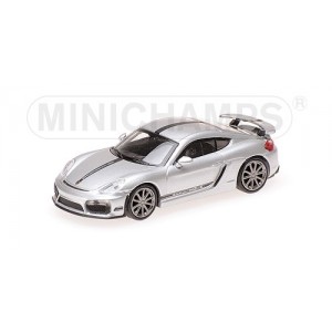 Minichamps 870066124 Voiture Porsche Cayman GT4 2016, grise Busch véhicule Busch_870066124 - 1