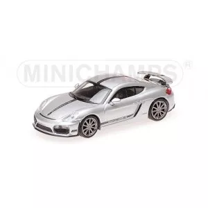 Minichamps 870066124 Voiture Porsche Cayman GT4 2016, grise Busch véhicule Busch_870066124 - 1