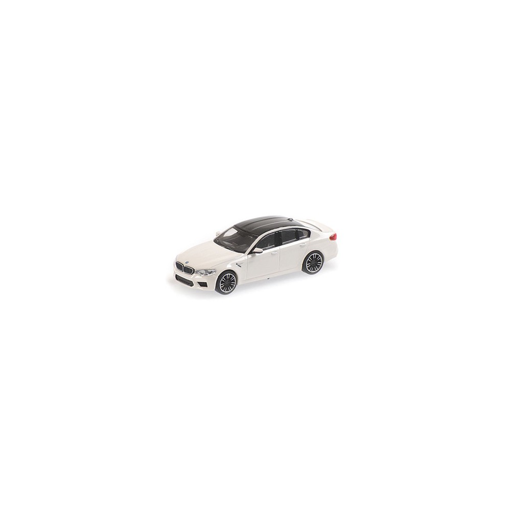 Minichamps 870028000 Voiture BMW M5 2018, blanc Busch véhicule Busch_870028000 - 1