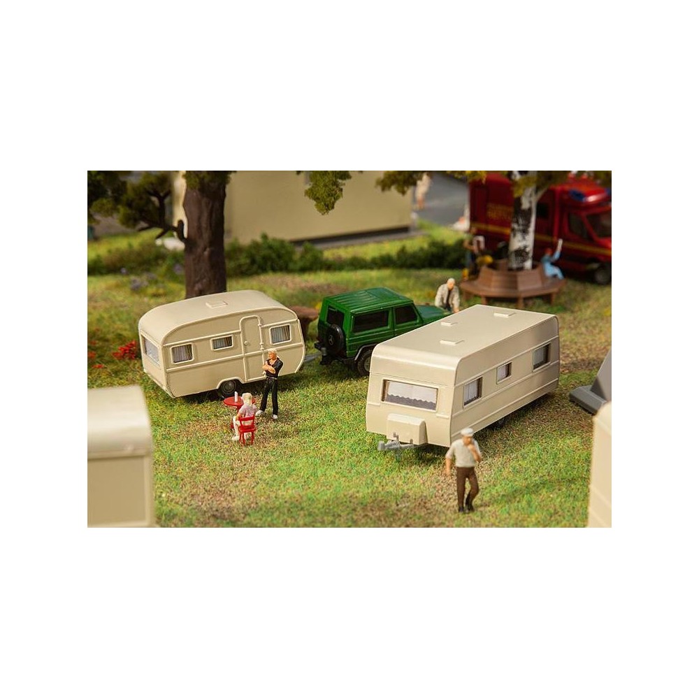 Faller 140483 Maquette, Set de 2 caravanes Faller Faller_140483 - 1