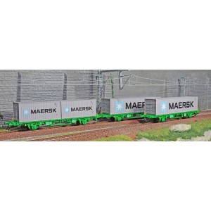 Marklin 47726 Set de 3 wagons porte-conteneurs Lgns, SJ Marklin Marklin_47726 - 1