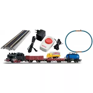 Piko 57113 Coffret de départ analogique avec locomotive vapeur 98-003 DB et 3 wagons marchandise Circus Piko Piko_57113 - 1