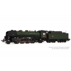 Arnold HN2483 Locomotive vapeur 141 R 1155, SNCF, roues boxpok, livrée verte Arnold HN2483 - 1