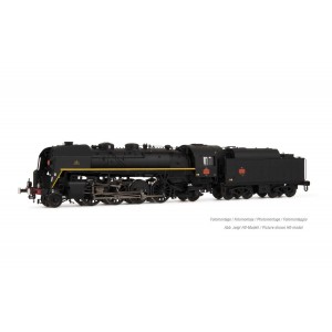 Arnold HN2484 Locomotive vapeur 141 R 840, SNCF, roues mixtes, livrée noire, ligne jaune Arnold HN2484 - 4