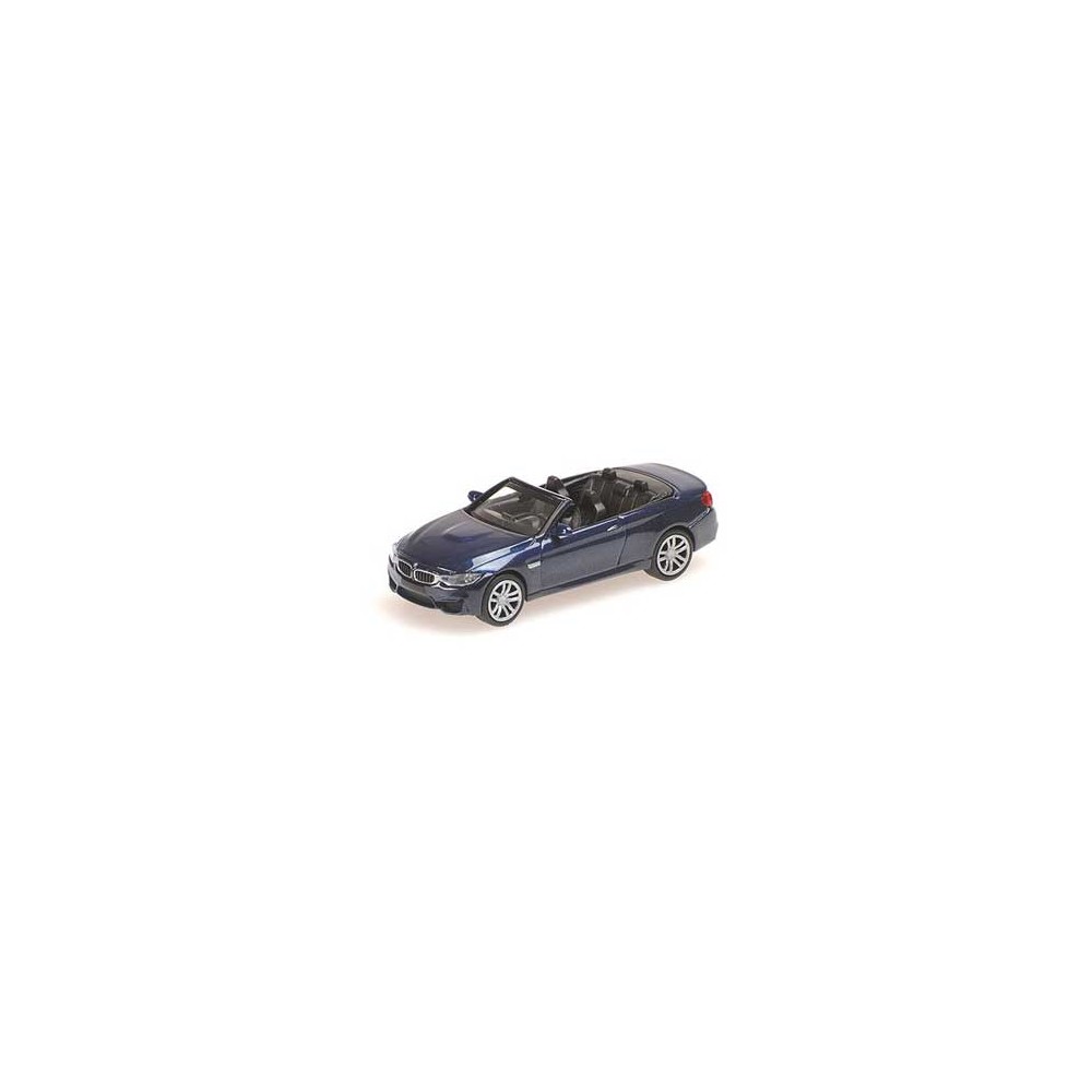 Minichamps 870027232 Voiture BMW M4 cabriolet 2015, bleu métal Busch véhicule Busch_870027232 - 1