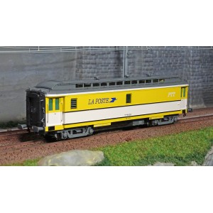 Ree Modeles VB263 Voiture postale Ambulant OCEM 16m, Jaune et Blanc protection caoutchouc, NORD Ree Modeles VB-263 - 1