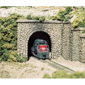 Woodland Scenics C1155 Entrée de tunnel une voie, pierres aléatoires,