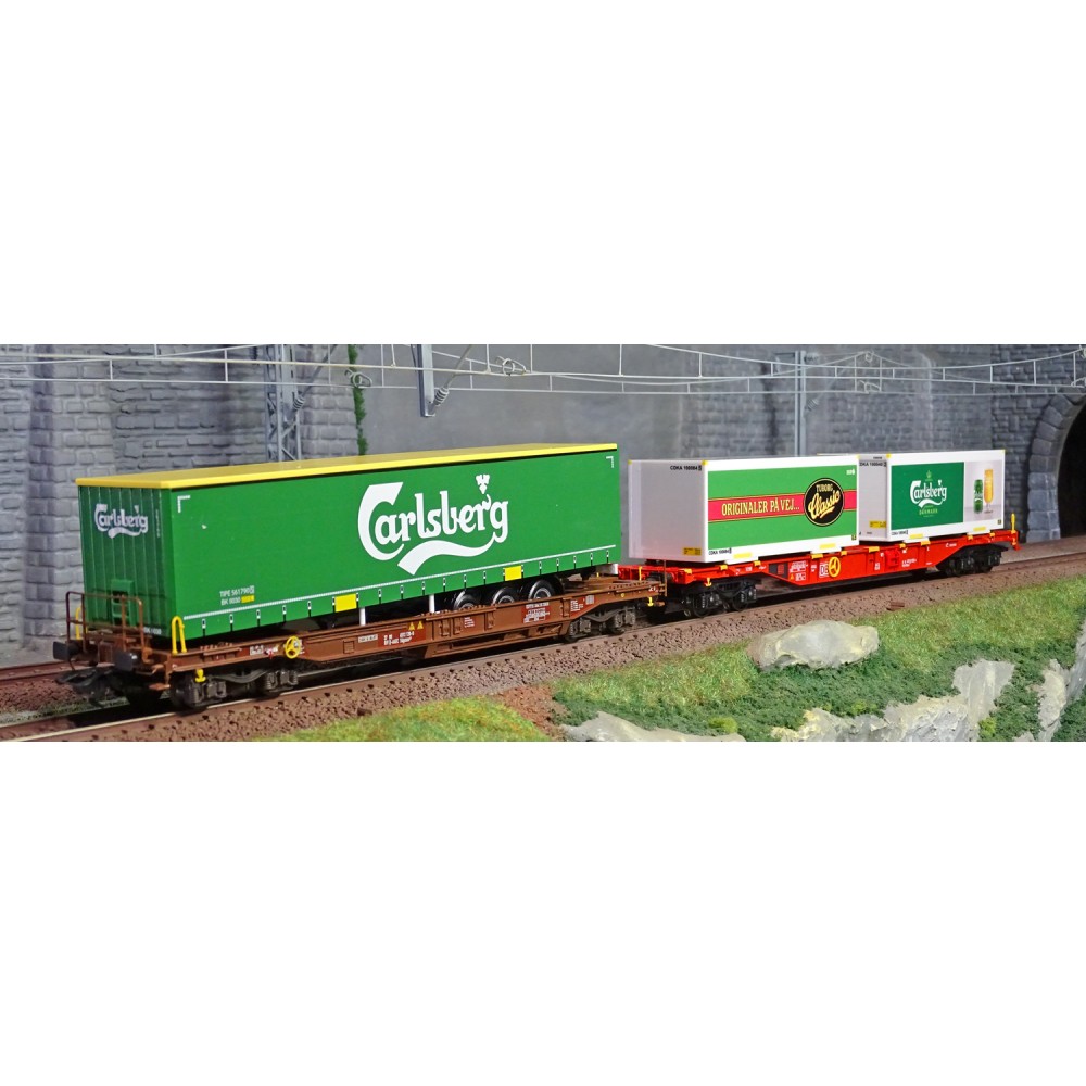 Marklin 47109 Set de 2 wagons de marchandises KLV "Carlsberg und Tuborg", AEE, DB AG Marklin Marklin_47109 - 1