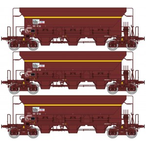 Ree modeles WB673 Set de 3 wagons trémie F70 Facs, SNCF, ep. V Ree Modeles WB-673 - 4