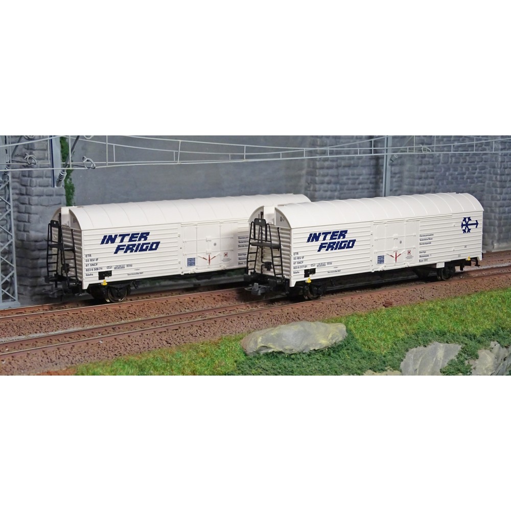 Roco 76040 Set de 2 wagons frigo à essieux, SNCF, INTER FRIGO Roco Roco_76040 - 1