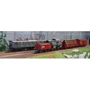 Roco 61492 Set complet train marchandises électrique série E 52 22 + wagons, DRG Roco Roco_61492 - 1