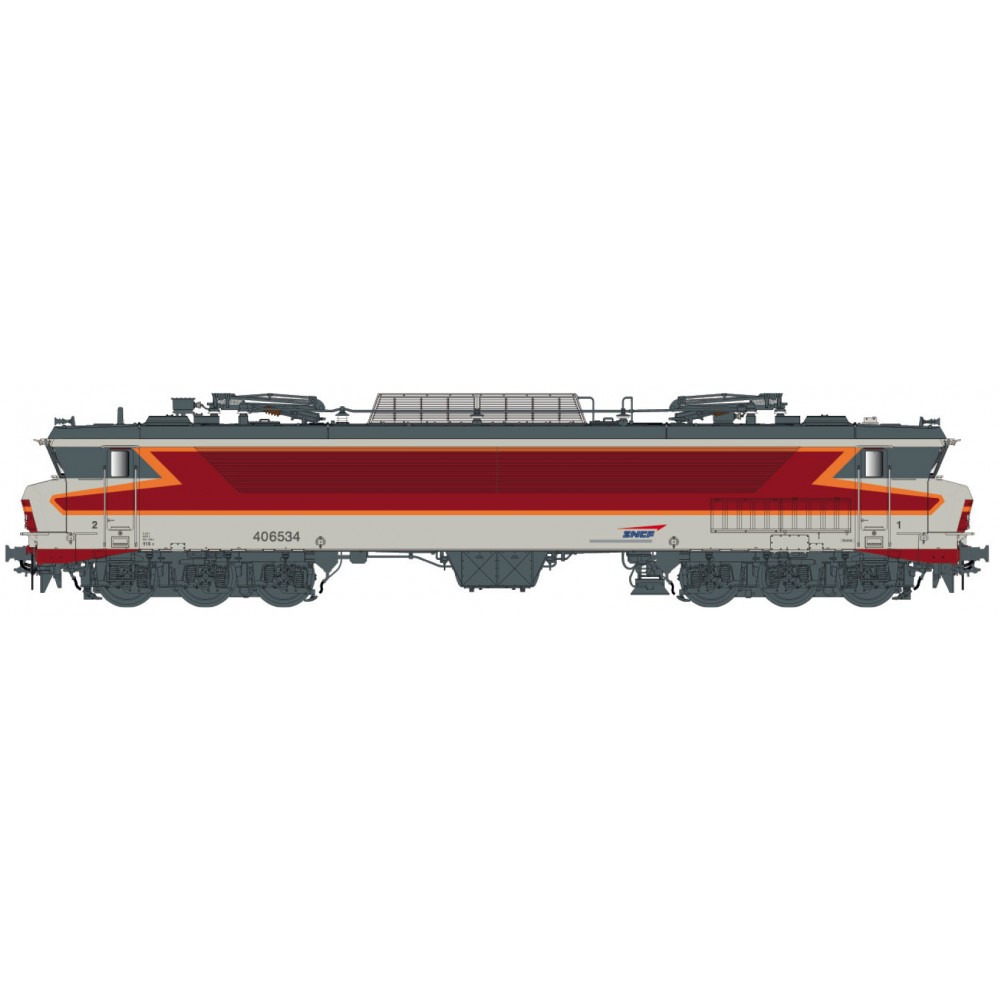 Ls Models 10330S Locomotive électrique CC 6534 SNCF, gris béton, livrée Arzens, logo casquette, Venissieux, Digital sonore Ls Models 10330S Locomotive électrique CC 6534 SNCF, gris béton, livrée Arzens, logo casquette, Venissieux, Digital sonore
