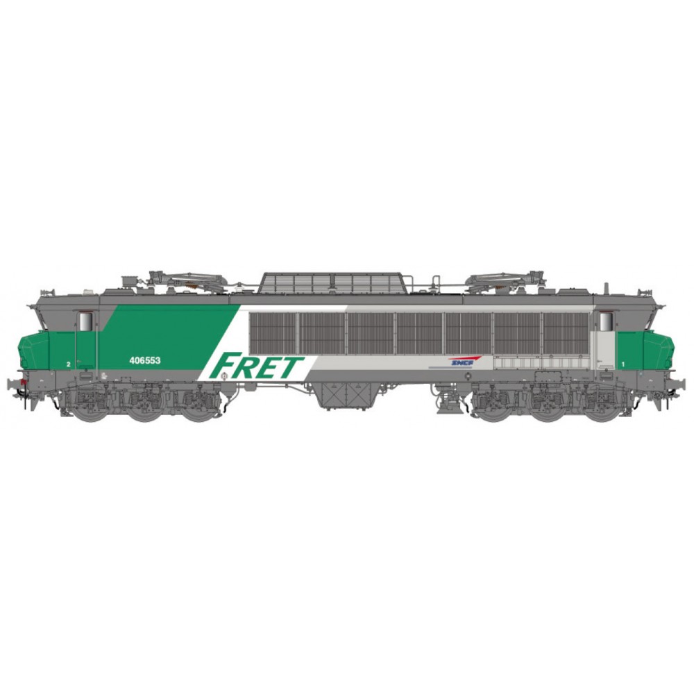 Ls Models 10332S Locomotive électrique CC 6553 SNCF, Maurienne, livrée FRET, logo casquette, Vénissieux, Digital sonore Ls model