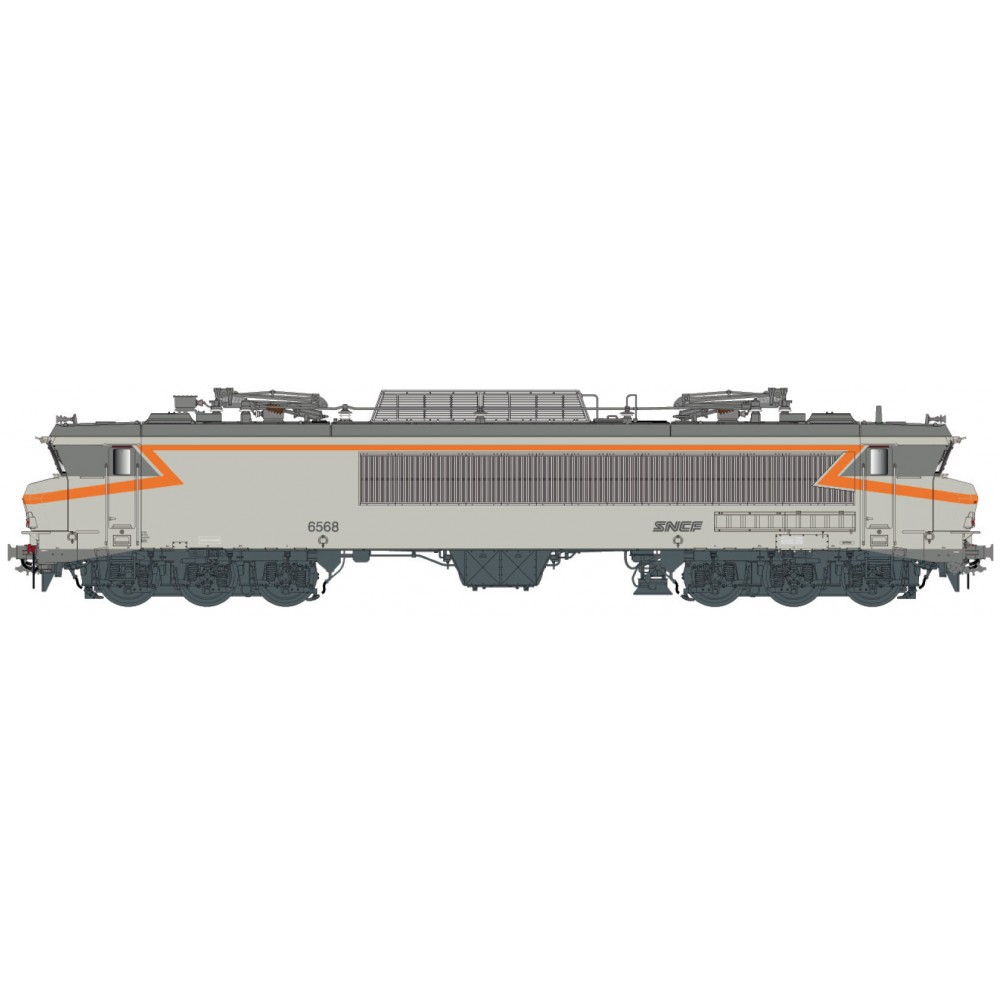 Ls Models 10333S Locomotive électrique CC 6568 SNCF, gris béton, orange, logo nouille, Lyon-Mouche, Digital sonore Ls Models 10333S Locomotive électrique CC 6568 SNCF, gris béton, orange, logo nouille, Lyon-Mouche, Digital sonore